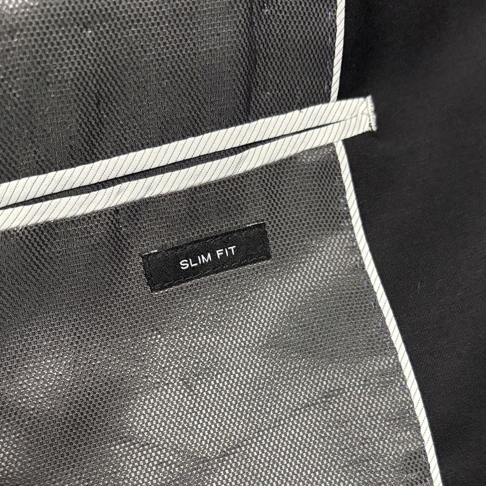 🔥BUNDLESALE Men’s 46S Kenneth Cole Awearness Slim Fit Elegant Wool Black Blazer - Picture 7 of 10